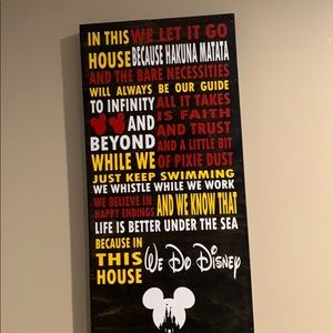 Disney wall art
